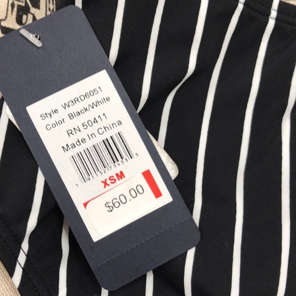 Rachel Rachel Roy Striped High Waist Construction Bottoms - Picture 5 of 5